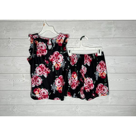 Dokotoo floral print shortie Pajamas girls' Size 8-9 years - Picture 2 of 5